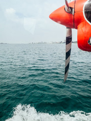 Hydroplane at the maldives