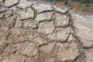 brine lagoon closeup