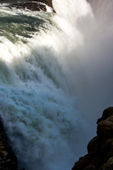 Obraz premium landscape overlooking the waterfall - Iceland, Gullfoss - Image