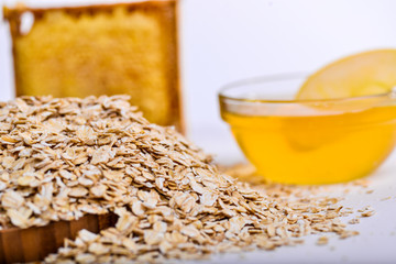 bowl of cereal with milk and spoon