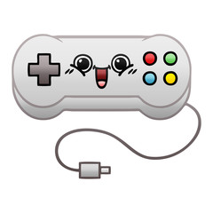 gradient shaded cartoon game controller