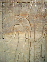 Egypte, temple d'Horus à  Edfou