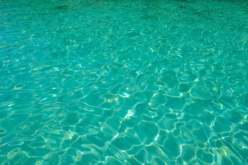 Turquoise blue tropical sea water texture