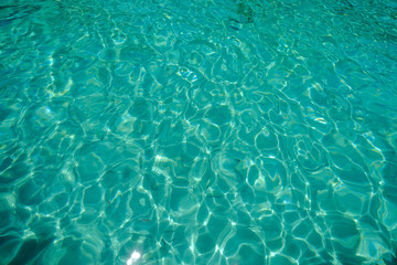 Turquoise blue tropical sea water texture
