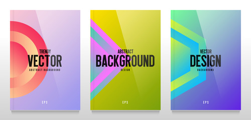 Modern cover design. Abstract vector background. Colorful trendy gradient. Eps10 vector.
