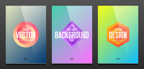 Modern cover design. Abstract vector background. Colorful trendy gradient. Eps10 vector.
