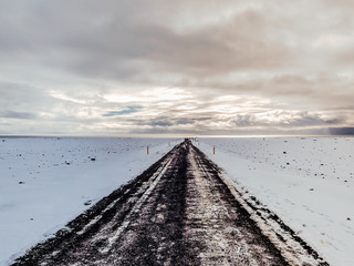 road to nowhere in Iceland