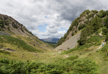 Fototapeta premium Walking in Borrowdale, English Lake District