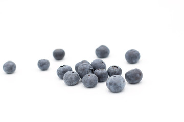 blueberries isolated on white background