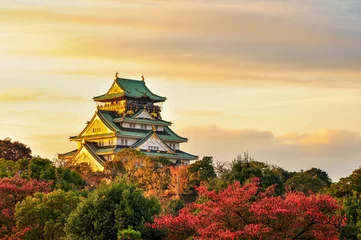 Selbstklebende Fototapete Tokio Burg Osaka Japan