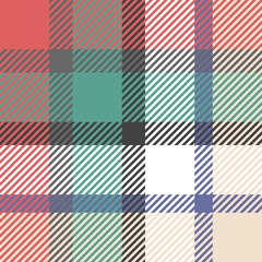 Plaid or tartan vector is background or texture in many color