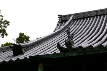 Fototapeta na wymiar 日本　寺　屋根
