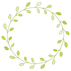 Doodle illustration. Hand drawn frame. Vintage set of doodle wreath. Great design for any purposes. Isolated vector. Hand drawn doodle. Vector floral design card. Sketch vector illustration.