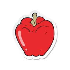 sticker of a cartoon pepper