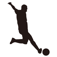 サッカー　シルエット