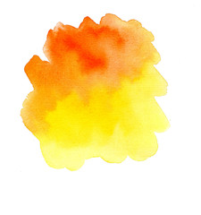 Watercolor yellow background