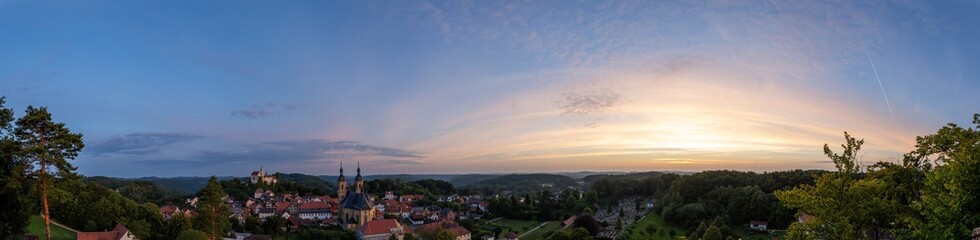 franconian colorful morning sunrise