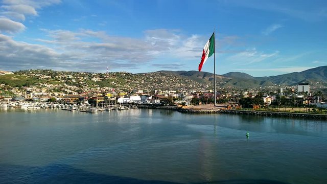 Floating at the port of Ensenada, Mexico, captured in beautiful 4K UHD.  Great for themed presentations, storytelling or quality B-Roll.