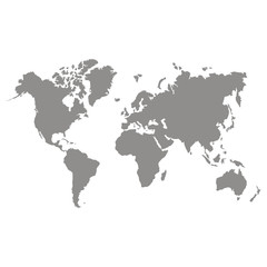 Obraz na płótnie Canvas vector icon with world map