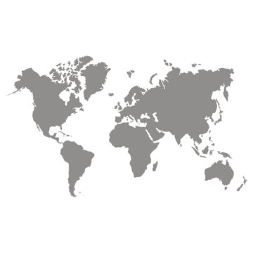 vector icon with world map