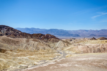 Golden Canyon from Zabriskie Point in Death Valley National Park, California, USA