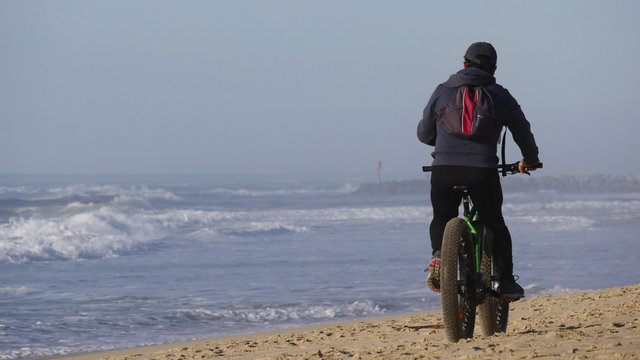 Fat Bike On Beach