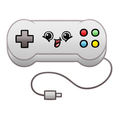 gradient shaded cartoon game controller