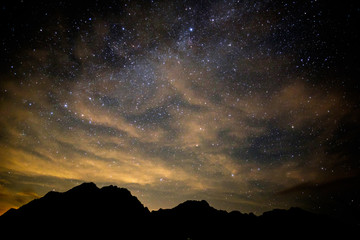 Starry nigjt on the mountains