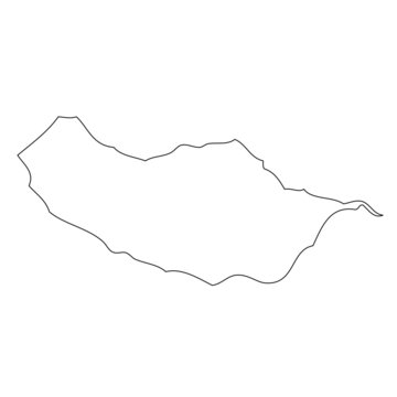 Madeira - map region of Portugal