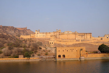 Fototapeta premium Amber Fort in Jaipur, Rajasthan, India