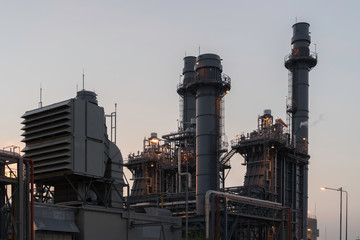 Petrochemical plant the industrial area Eastern Thailand.