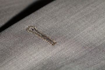 Buttonhole on gentlemans suit