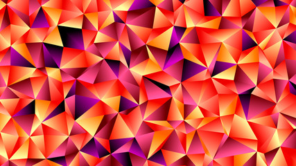 Trendy Orange Colors Low Poly Backdrop Design