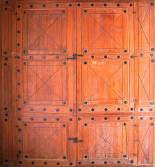 Oman: Traditionelle Holztür