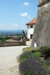 Castle in Ptuj, town on the Drava River banks, Lower Styria Region, Slovenia 