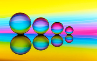 Crystal ball light painting