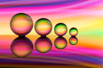 Crystal ball light painting