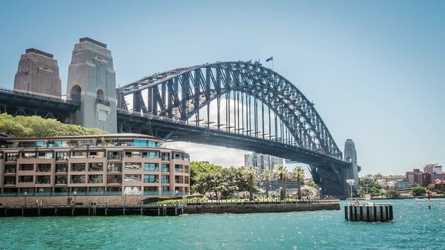 4k timelapse sydney harbour bridge