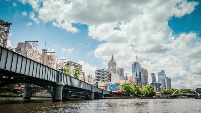 4k timelapse melbourne central business district