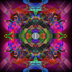 futuristic colorful background - Illustration