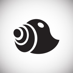 Sea Shell icon on white background for graphic and web design. Simple vector sign. Internet concept symbol for website button or mobile app.