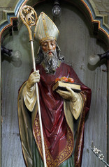 Obraz premium Saint Nicholas, altar in Parish Church of Saint Mary Magdalene in Donja Kupcina, Croatia