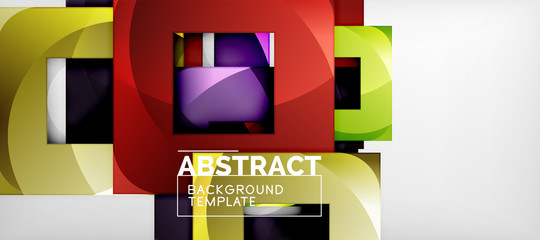 Abstract squares geometric background can be used in cover design, book design, website background