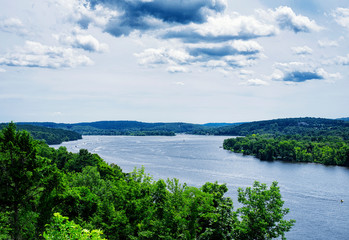 Fototapeta na wymiar Connecticut River Landscape East Haddam