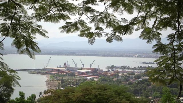 View of Cap Haitien's commercial harbor
