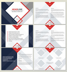 Presentation template. Vector illustration