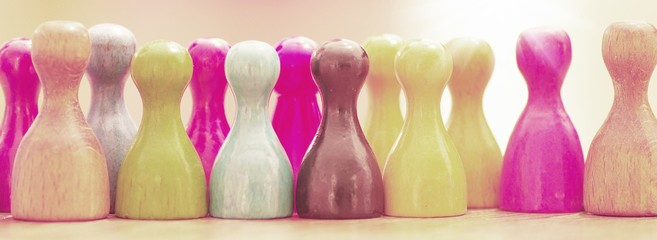 Spielkegel Close up