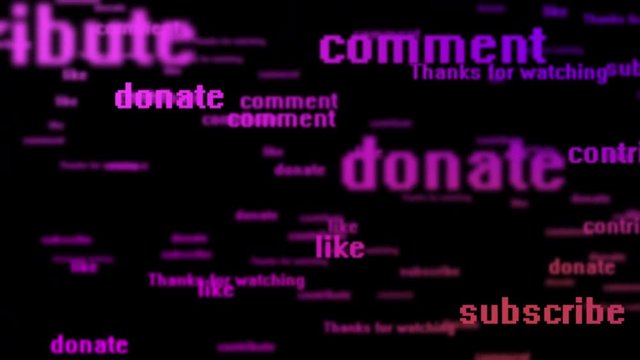 Subscribe, Comment, Donate, Like, Contribute, Thanks for watching - Social Network Background with SN words flies away in 4k