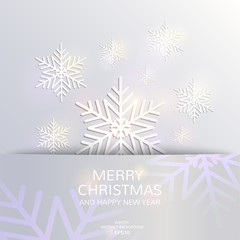 Naklejka na ściany i meble Christmas and New Year card template. Vector illustration