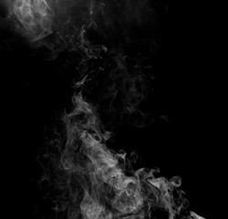 Colorful smoke on black background